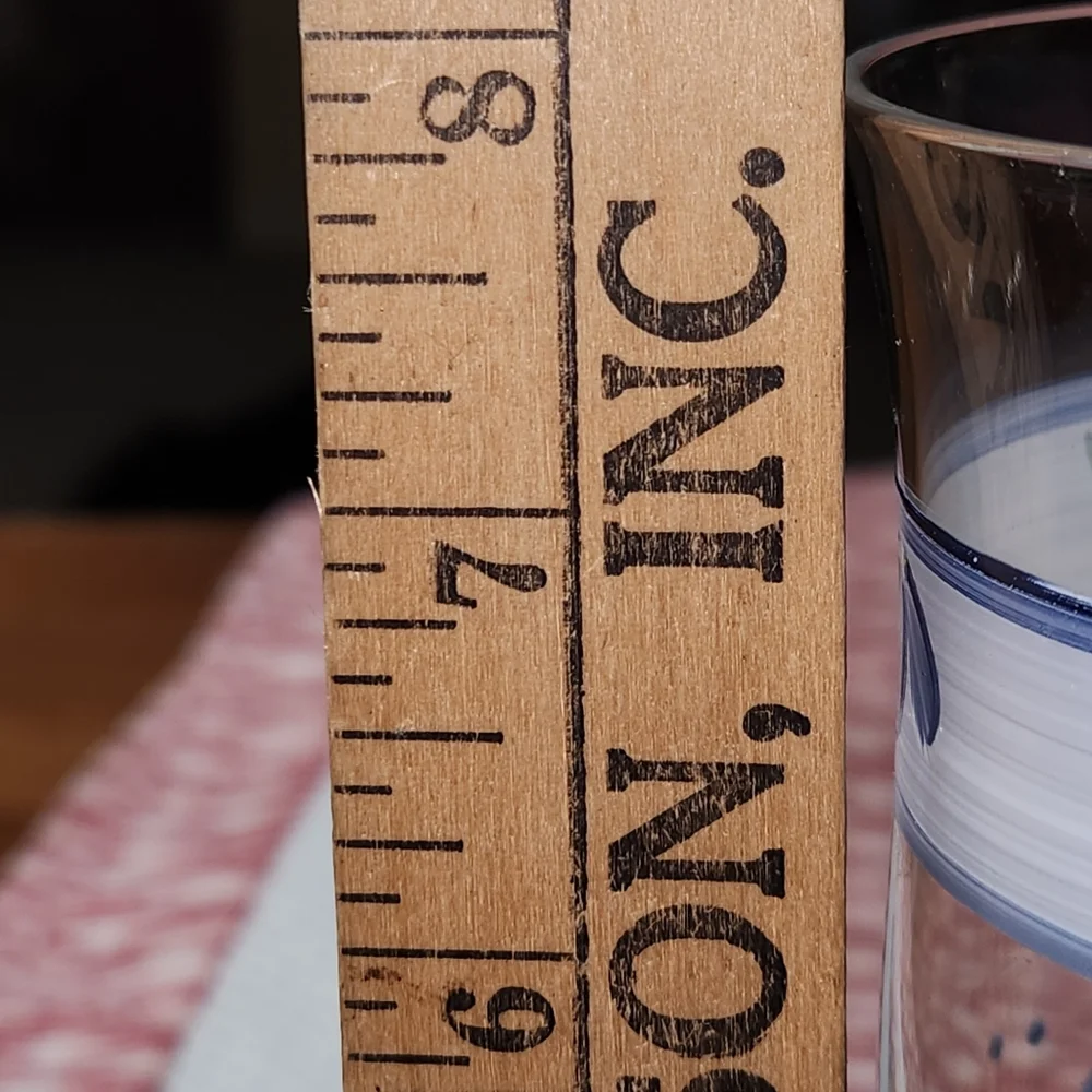 3 VTG Hand-Painted Floral Goblets– Blue And White Floral - Picture 2 of 10